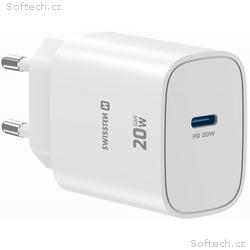 Swissten Síťový Adaptér Edge GaN 1x USB-C PD 20W B