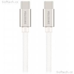 Swissten Datový Kabel Textile USB-C, USB-C 0,2m St