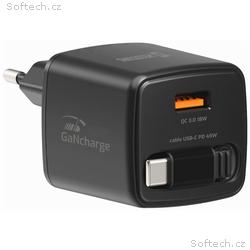 Swissten Síťový Adaptér Slidecharge GaN 45W, 1x US