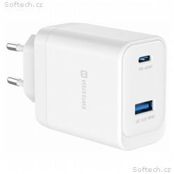 Swissten Síťový Adaptér Core GaN 1x USB-C 45W PD +
