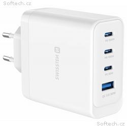 Swissten Síťový Adaptér Core GaN 2x USB-C PD 100W 
