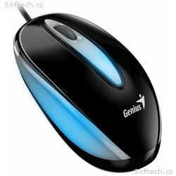 GENIUS DX-Mini Black, drátová, 1000 dpi, USB, čern