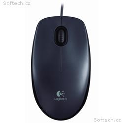 Logitech myš M90, 3 tlačítka, 1000dpi, USB, šedá