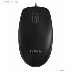 LOGITECH myš B100, Drátová, Optická, 800dpi, USB, 