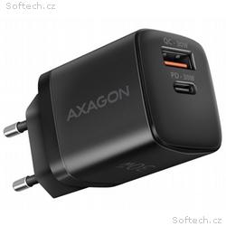 AXAGON ACU-PQ30, Sil nabíječka do sítě 30W, 2x por