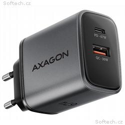 AXAGON nabíječka do sítě 67W, ACU-PQ67, 1x USB-C, 