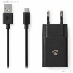 NEDIS síťová nabíječka, USB-C, 2.4 A, 5.0 VDC, ryc