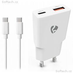 NEDIS síťová nabíječka, 20 W, PD 3.0, rychlé nabíj