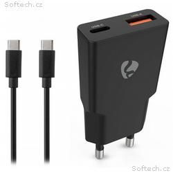 NEDIS síťová nabíječka, 30 W, PD 3.0, rychlé nabíj