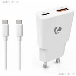 NEDIS síťová nabíječka, 30 W, PD 3.0, rychlé nabíj