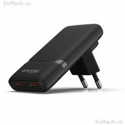 PATONA nabíječka Slim, 2x USB-C, 100-240V, PD65W- 