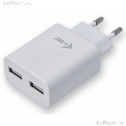 I-TEC univerzální USB nabíječka, 2x USB, 110V-240V