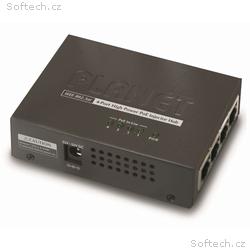 Planet HPOE-460 PoE injektor, 4x 1Gbps PoE 802.3at