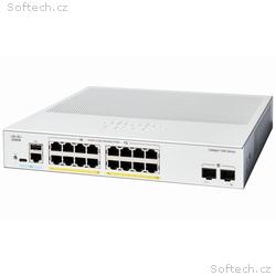 Cisco Catalyst 1300 switch 16-port GE, PoE, 2x1G S