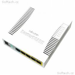 MikroTik managed Switch RB260GSP, 5x GbE PoE, SFP,