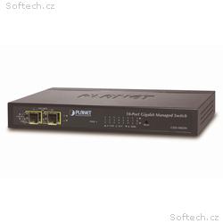 Planet GSD-1002M L2 switch, 8x1Gb, 2x1Gb SFP, 48-5