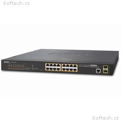 Planet GS-4210-16P2S L2 switch, 16x1Gb, 2x1Gb SFP,