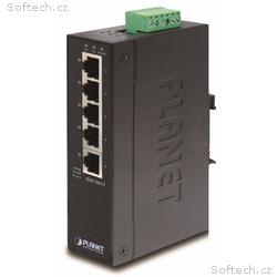 Planet ISW-501T Průmyslový Switch 5x 10, 100M, -40