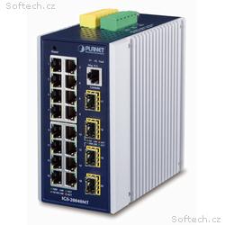 Planet IGS-20040MT L3 switch, 16x1Gb, 4x1Gb SFP, 9