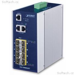 Planet IGS-10080MFT průmyslový L3 switch, 2x1Gb, 6