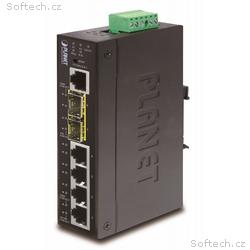 Planet IGS-5225-4T2S průmyslový L3 switch, 4x1Gb, 