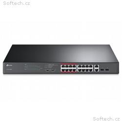 TP-Link TL-SL1218MP - 16-portový 10, 100Mb, s + 2-