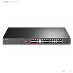 TP-Link TL-SL1226P - 26-portový Switch PoE+ s 24 p