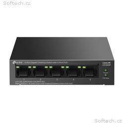 TP-Link LS105GP Switch 1x GLAN, 4x GLAN s PoE+, 65