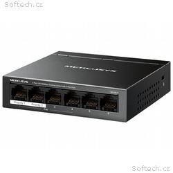 TP-Link Mercusys MS106LP Switch 6-Port, 4x 10, 100