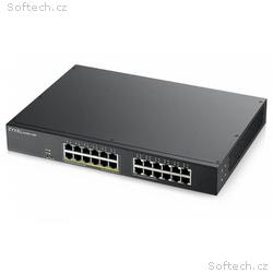 ZyXEL GS1900-24EP Smart Switch 24x Gigabit L2, 12x