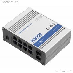 Teltonika průmyslový nemanažovaný PoE switch TSW20