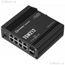 Teltonika TSW212 průmyslový L2 manažovaný switch, 