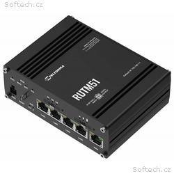 Teltonika RUTM51 průmyslový router, 5G, Dual SIM, 