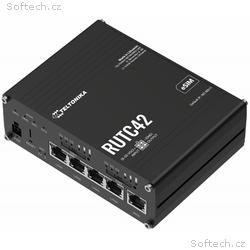 Teltonika RUTC42 průmyslový router 4x LAN, 1x WAN,