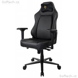AROZZI herní židle PRIMO PU, černá, zlaté logo