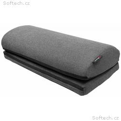 AROZZI Foot Rest Soft Fabric Dark Grey, ergonomick