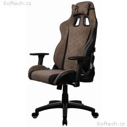 AROZZI herní židle AVANTI Soft Fabric Brown, látko