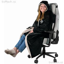 AROZZI Chair Blanket Black, univerzální hřejivá de