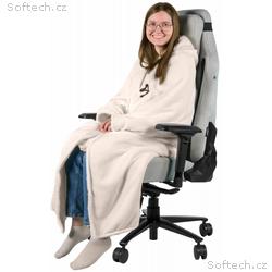 AROZZI Chair Blanket White, univerzální hřejivá de