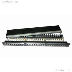 LYNX Patch panel 19", 24 portů, Cat6, stíněný, LYN