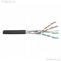 PLANET kabel FTP, drát, 4pár, Cat 5e, PE venkovní,