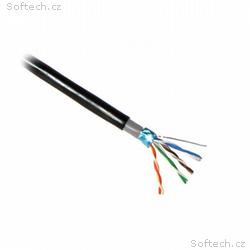 PLANET kabel FTP, drát, 4pár, Cat 5e, PE+PVC venko