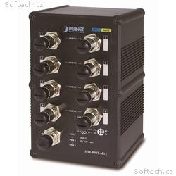 Planet ISW-800T-M12 vodotěsný průmyslový switch, 8