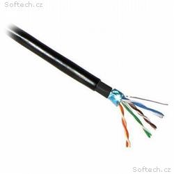PLANET kabel FTP, drát, 4pár, Cat 5e, PE+PE venkov