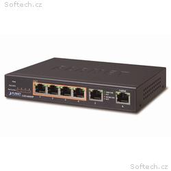 Planet GSD-604HP PoE switch 1Gbps, 6xTP, 4xPoE 802