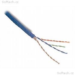 PLANET kabel UTP, drát, 4pár, Cat 5e, modrý, Plane