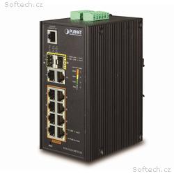 Planet IGS-5225-8P2T2S průmyslový L3 switch, 8x1Gb