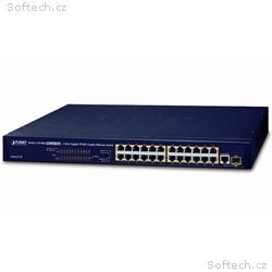 Planet FGSW-2511P PoE switch, 24x100Mb + 1x1Gb-TP,