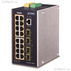 Planet IGS-6325-16P4S průmyslový L3 switch, 16x1Gb