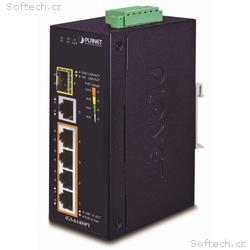 Planet IGS-614HPT Průmyslový PoE Switch 5x 1000Bas
